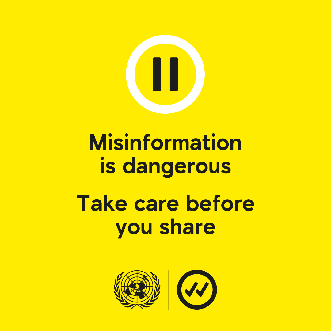 Social Media Day 2020 - Take care before you share - misinformation is dangerous - United Nations